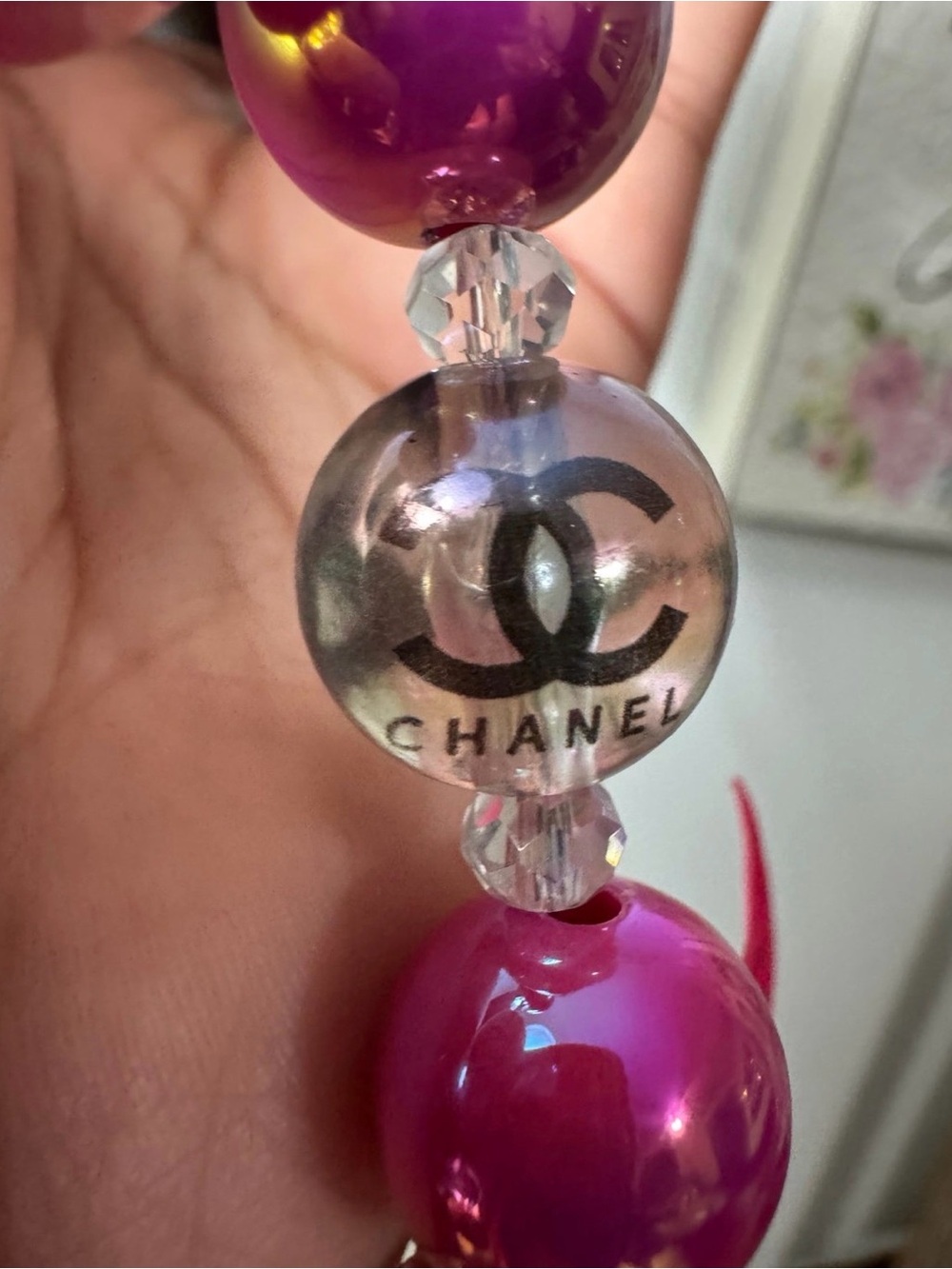 Fancy Pink Angel Wings Phone/Key/Bag Chain #P794 - Picture 6 of 9